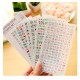 pvc Transparent Organizer Calendar Diary Book Planner Sticker 