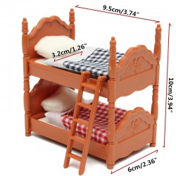 1 Set Miniature Bunk Bed 