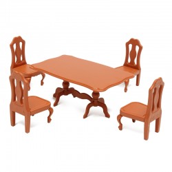 1 Set  Dining Tables Chairs Miniature 