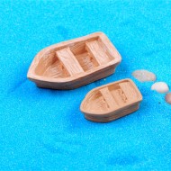 Resin Retro Wood Boat 