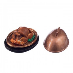 Miniature Food Christmas Turkey With Lid