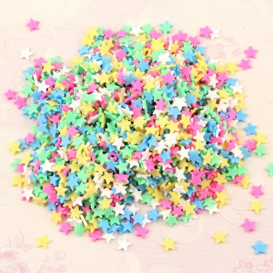 Neon clay Star sprinkles