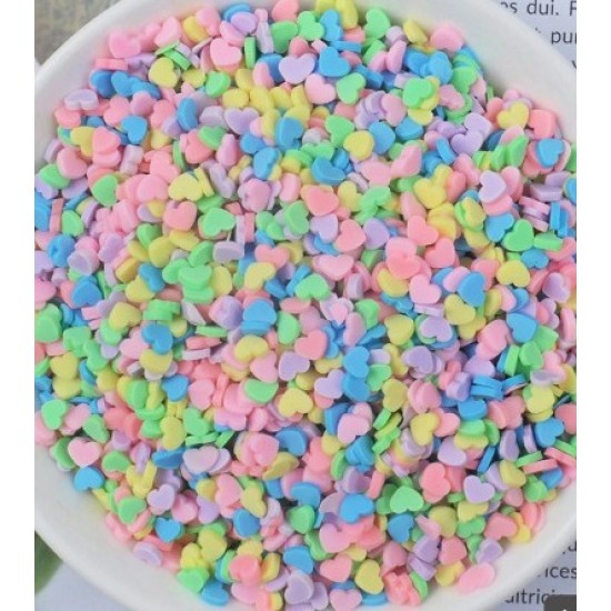 Clay Mix Colors Heart Sprinkles