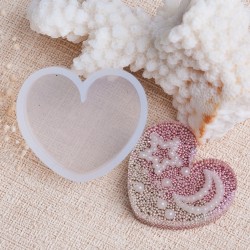 Heart Resin Mold White