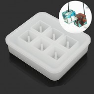 6 Grid Silicone Square bead mold