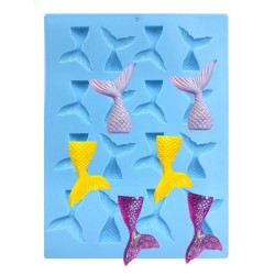 Silicone Non-toxic Mini Mermaid Tail Mold 