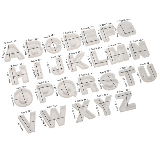 Individual Mold Letters Set