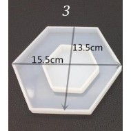 Large Hexagonal Table Mold Set