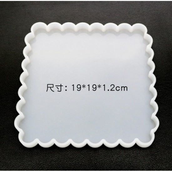 Wave Square Platter Mold