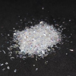 Pure White Paper Shell Flakes 