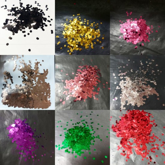 Chunk Hexagon Glitter