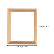 Mini Rectangle Wood Photo Frame