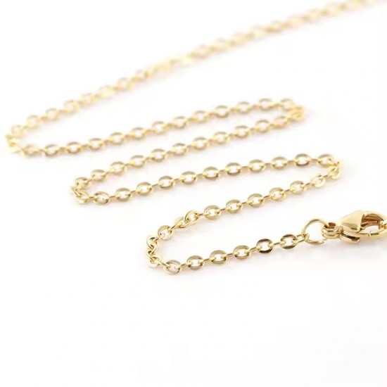 Gold Stainless Steel Chain Necklace