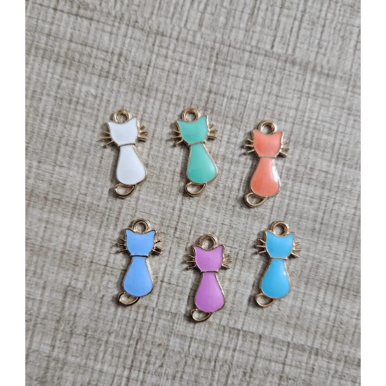 Enamel Cat Charm