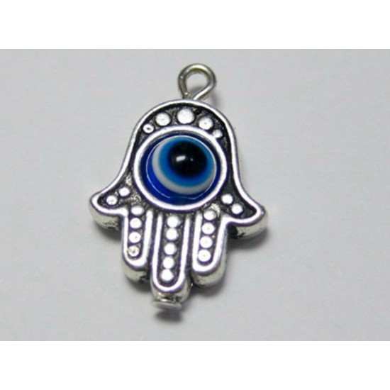 EVIL EYE Hamsa Hand Pendant