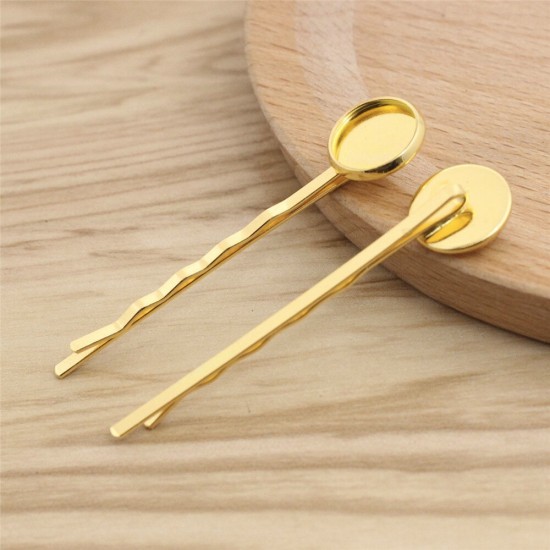 Gold Hairpin Blank Base