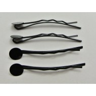 Black Metal Bobby Hair Pin