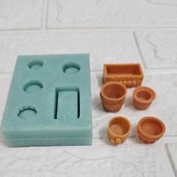 Miniature Flower Pot Mold