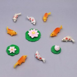 Kawai Pond fish flower set