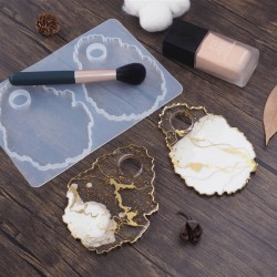 Irregular Makeup Tray Disc Agate Mold