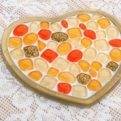 Heart Mosaic Coaster