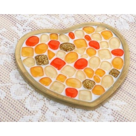 Heart Mosaic Coaster