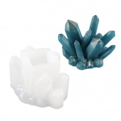 Crystal Cluster Stone Mold 2