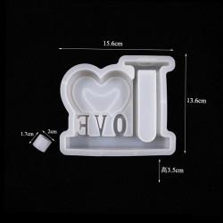 Love Frame Testube Mold