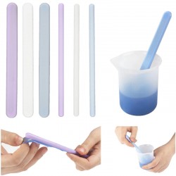 Flat Round Silicone Stirring Rod