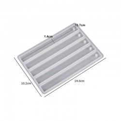 5 Cavity Rectangle BookMark Mold