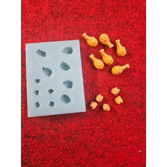 Miniature Chicken Leg and Popcorn Mold