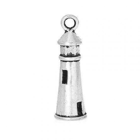 Antique Silver Tibetan Lighthouse