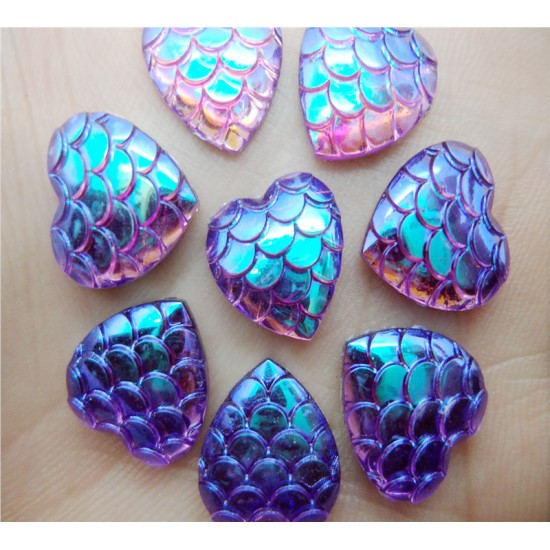 Snake pattern heart purple 