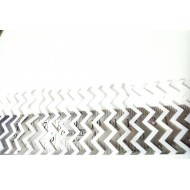 White Chevron Clear Film 