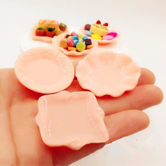 Plate Round /Wave/ Square Cute Miniature Plates