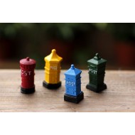 Artificial Mini Vintage Postbox Mail Box 