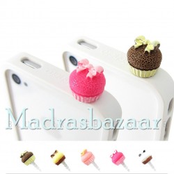 Bow Cupcake Anti Dust Plug Cover