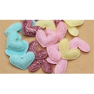 Kawaii Padded Glitter Little Heart