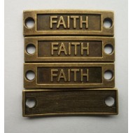 Bronze Faith Tag