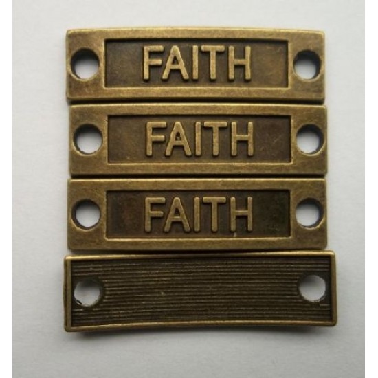 Bronze Faith Tag