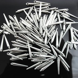 Silver Acrylic spikes 