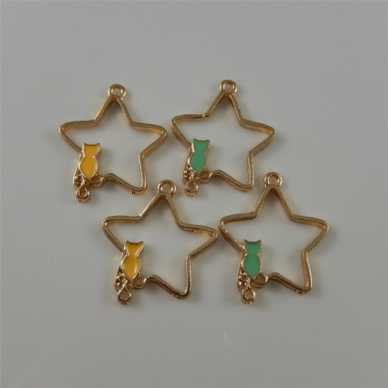 Star Cat Gold Bezel