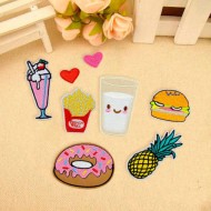 8pcs Fruit Donuts Badge Embroidery