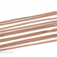 Copper Tone Link-Soldered Curb Chains