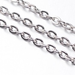 Rhodium Finish Chain