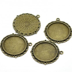 Round Cabochon Setting Pendants 