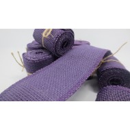 Purple Burlap Ribbon