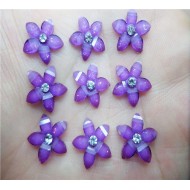 Purple Bling flower with stone