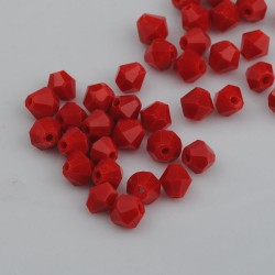 Chinese red exquisite Glass Bicone Crystal 4mm