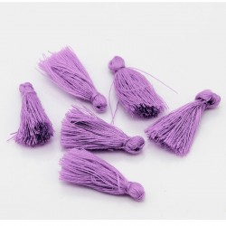 Violet Handmade Silky Tassels